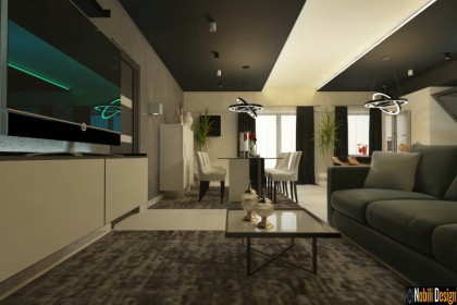 Interior design for modern apartment in London